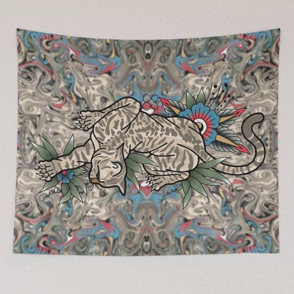 Item preview, American traditional cat designed and sold by Sydnee.k.s.