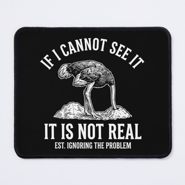 Item preview, Funny Ostrich Head In The Sand - Denial and Procrastination Humor designed and sold by Mason-Pride.
