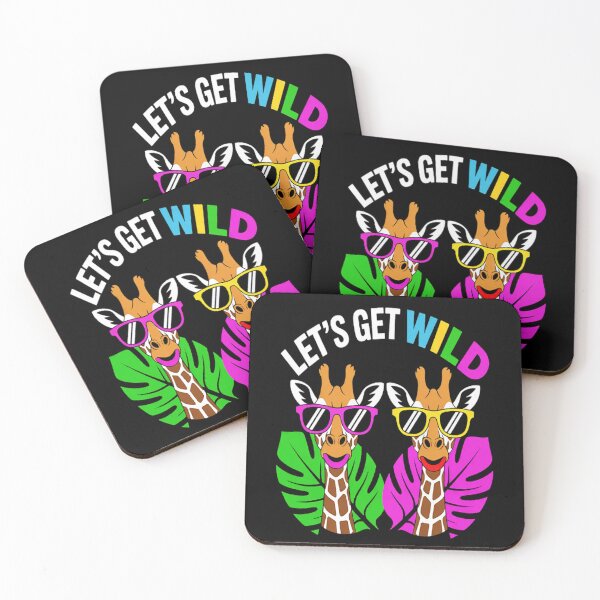 Item preview, Let's Get Wild Zoo Animals Safari Party Giraffe With Glasses designed and sold by NicolaMail.