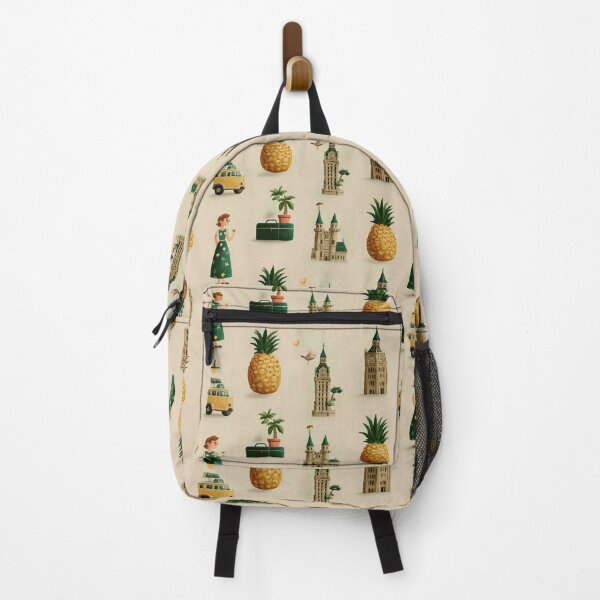 Item preview, Retro City Pineapple Pattern designed and sold by SQSHD-Pineapple.