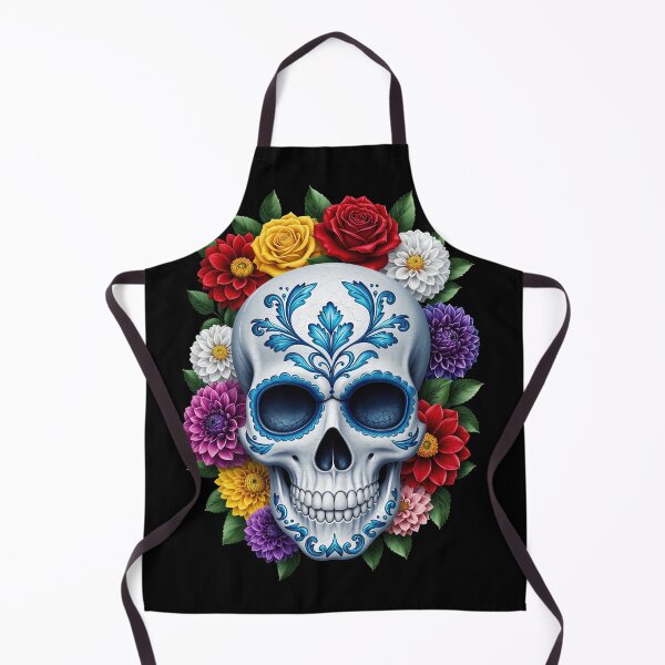 Item preview, Porcelain Skull Blooming with Roses designed and sold by Grafititee.