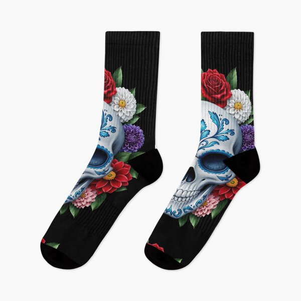 Item preview, Porcelain Skull Blooming with Roses designed and sold by Grafititee.