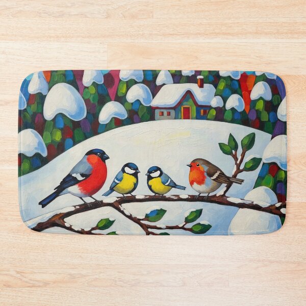 Item preview, Fauvist Winter Songbirds designed and sold by Vincent-68.