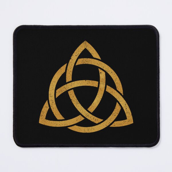 Item preview, Celtic Irish Trinity Knot Triquetra Gold Finish Symbol Art designed and sold by unrealindeed.