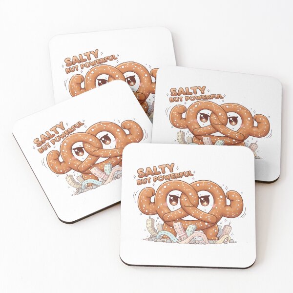 Item preview, Salty But Powerful – Cute Pretzel Kaiju Food Monster Design designed and sold by Snackwear Apparel.