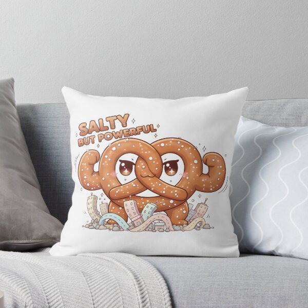 Item preview, Salty But Powerful – Cute Pretzel Kaiju Food Monster Design designed and sold by Snackwear Apparel.