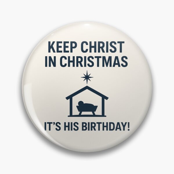 Item preview, Keep Christ in Christmas – It's His Birthday Nativity designed and sold by PunchDrop.