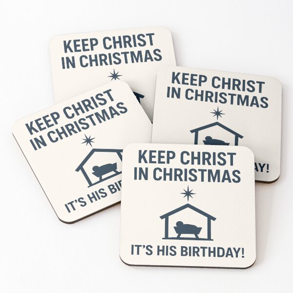 Item preview, Keep Christ in Christmas – It's His Birthday Nativity designed and sold by PunchDrop.