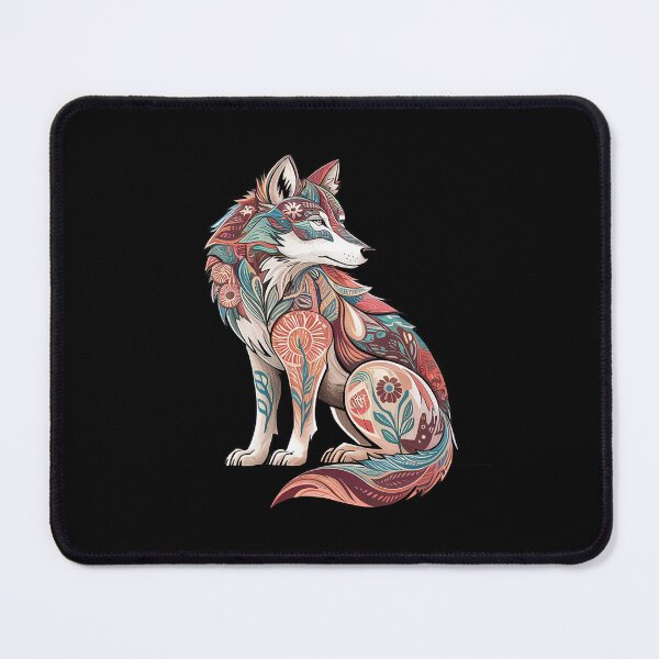 Item preview, Wolf Vintage Flowers Floral Wolf Lover 1 designed and sold by RoyTill0Art.