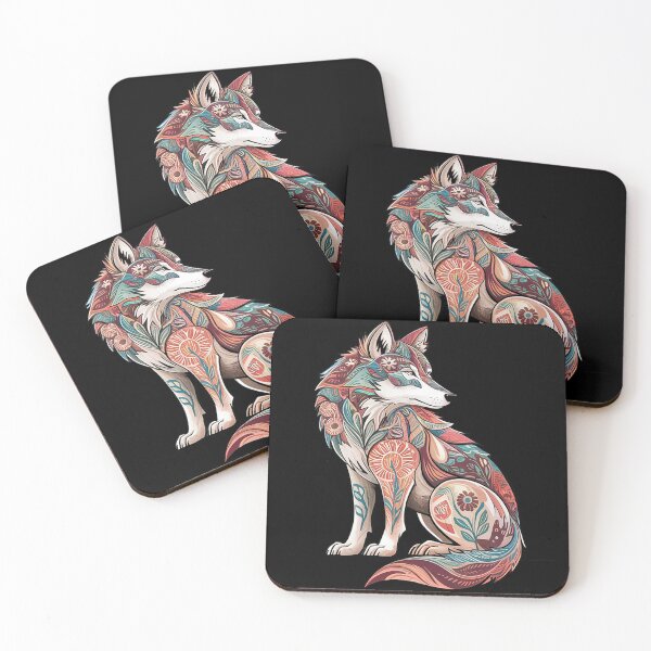 Item preview, Wolf Vintage Flowers Floral Wolf Lover 1  designed and sold by RoyTill0Art.