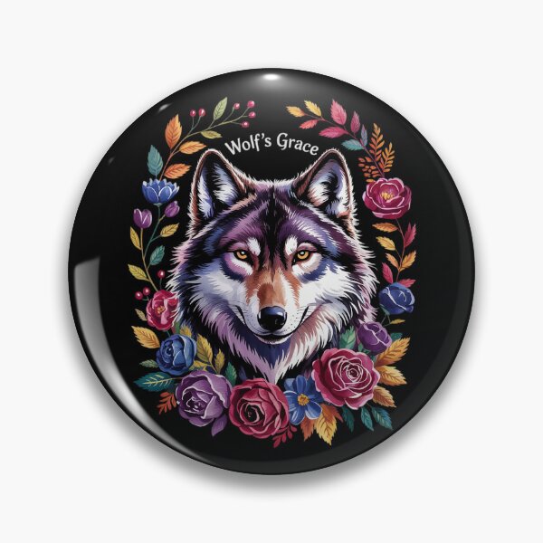 Item preview, Wolf Vintage Flowers Floral Wolf Lover  designed and sold by RoyTill0Art.