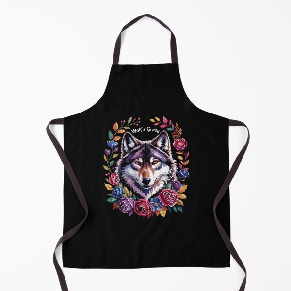 Item preview, Wolf Vintage Flowers Floral Wolf Lover designed and sold by RoyTill0Art.