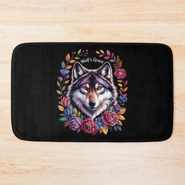 Item preview, Wolf Vintage Flowers Floral Wolf Lover  designed and sold by RoyTill0Art.