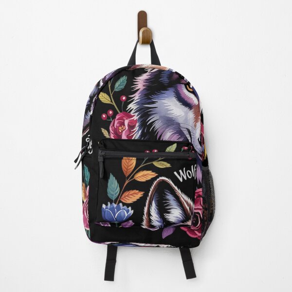 Item preview, Wolf Vintage Flowers Floral Wolf Lover  designed and sold by RoyTill0Art.