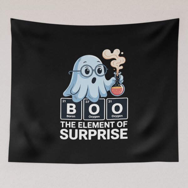 Item preview, Boo The Element of Surprise Ghost Science Humor  designed and sold by RuthGAArt.