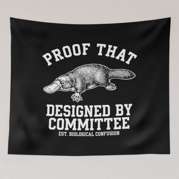 Item preview, Funny Platypus Designed By Committee Biology Humor designed and sold by Mason-Pride.