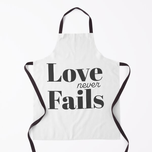 Item preview, Love never fails– Christian Faith Typography T-Shirt Design designed and sold by CrossCrafted.