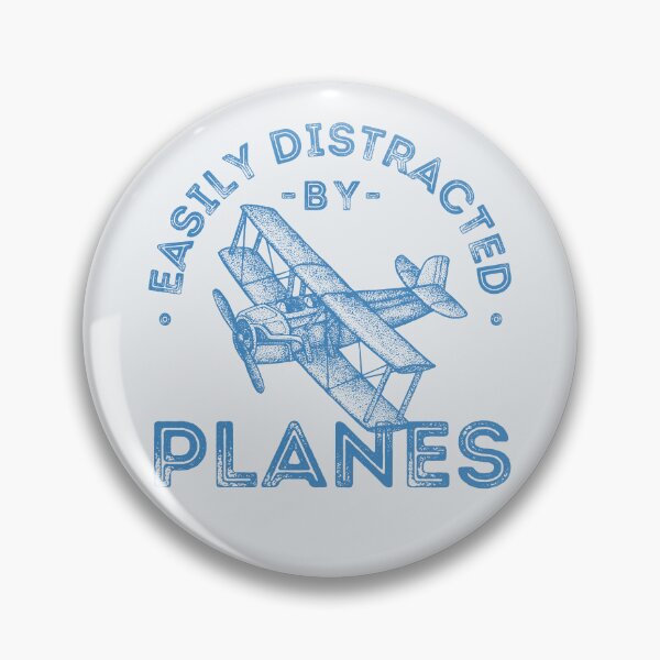 Item preview, Easily Distracted by Planes Vintage Airplane Illustration designed and sold by lagunaklein.