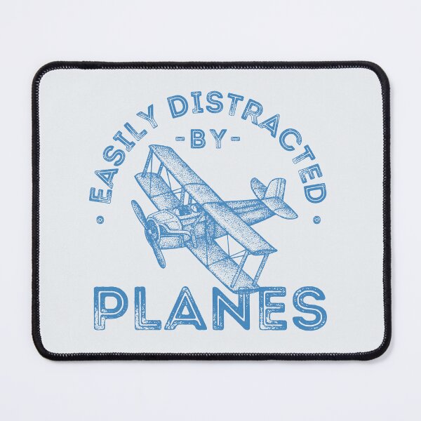 Item preview, Easily Distracted by Planes Vintage Airplane Illustration designed and sold by lagunaklein.
