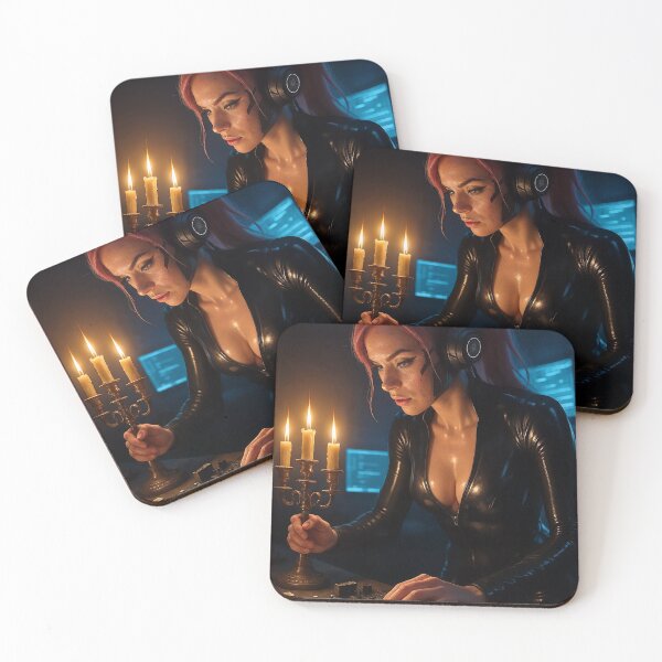 Item preview, Cathryne with candelabra circuit board dark room designed and sold by CathryneDelamort.