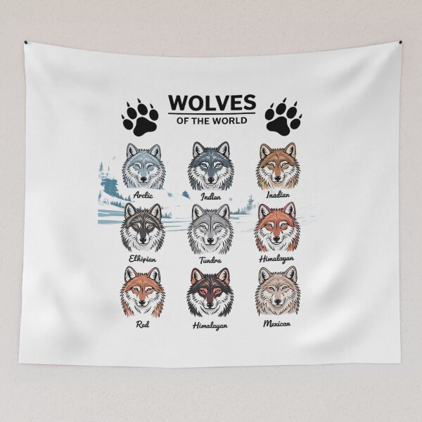 Item preview, Wolves of the World Educational Collection Wolf Types Animal  designed and sold by VerseFarm.