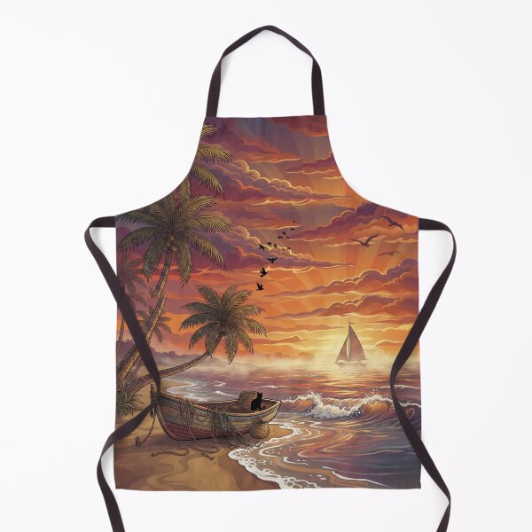 Item preview, Sunset Beach Tropical Palm Tree designed and sold by Fateh-Kro ⭐⭐⭐⭐⭐.