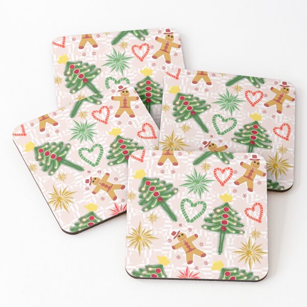 Item preview, Cute Christmas Pattern with Gingerbread and Trees designed and sold by HopeAndHustle.