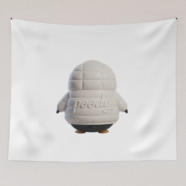 Item preview, Poody Puffer Jacket – Cute Penguin Back View (7 Color Set) designed and sold by HNstory.