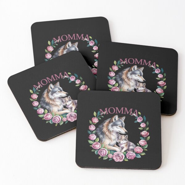 Item preview, World's Best Momma Mom 2025 Pretty Floral Wolf  designed and sold by VerseFarm.
