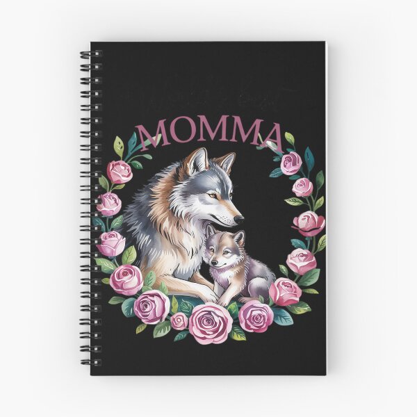 Item preview, World's Best Momma Mom 2025 Pretty Floral Wolf  designed and sold by VerseFarm.