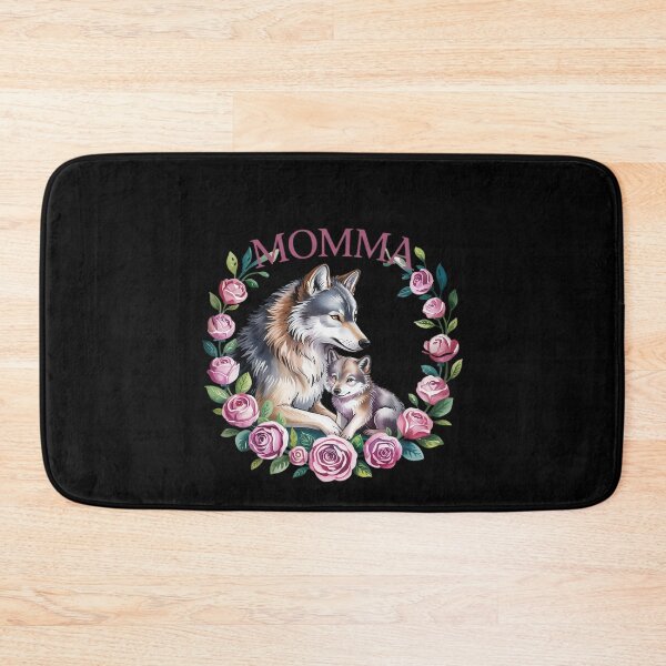 Item preview, World's Best Momma Mom 2025 Pretty Floral Wolf  designed and sold by VerseFarm.