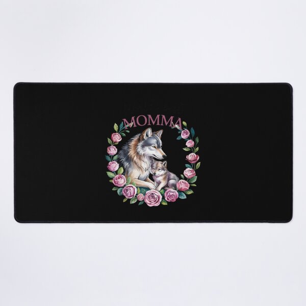 Item preview, World's Best Momma Mom 2025 Pretty Floral Wolf  designed and sold by VerseFarm.