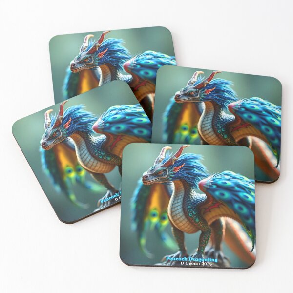 Item preview, Peacock Dragonling of the Open Crags designed and sold by Oceandiana.