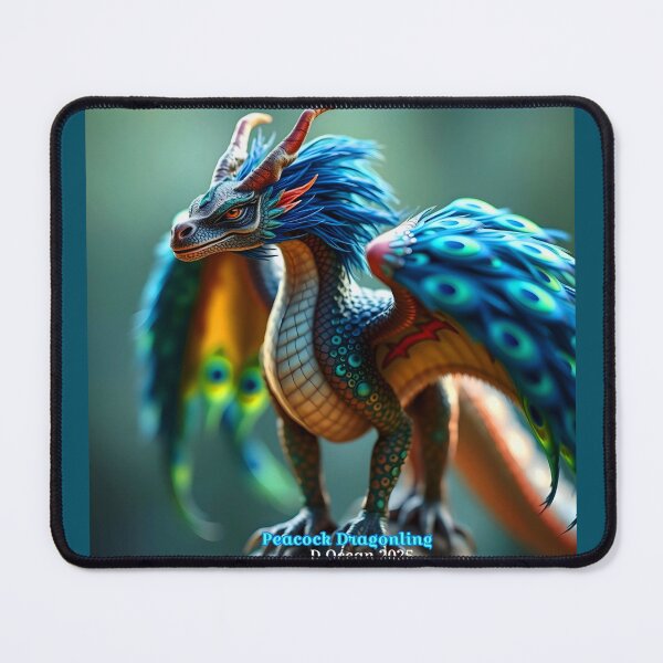 Item preview, Peacock Dragonling of the Open Crags designed and sold by Oceandiana.