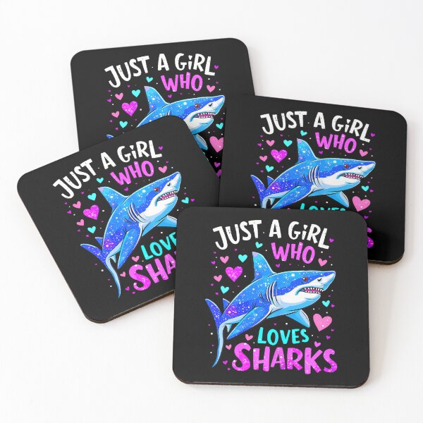 Item preview, Shark Colorful Just A Girl Who Loves Sharks designed and sold by DeniseGetrude.