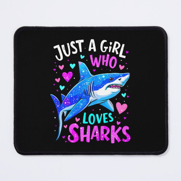 Item preview, Shark Colorful Just A Girl Who Loves Sharks designed and sold by DeniseGetrude.