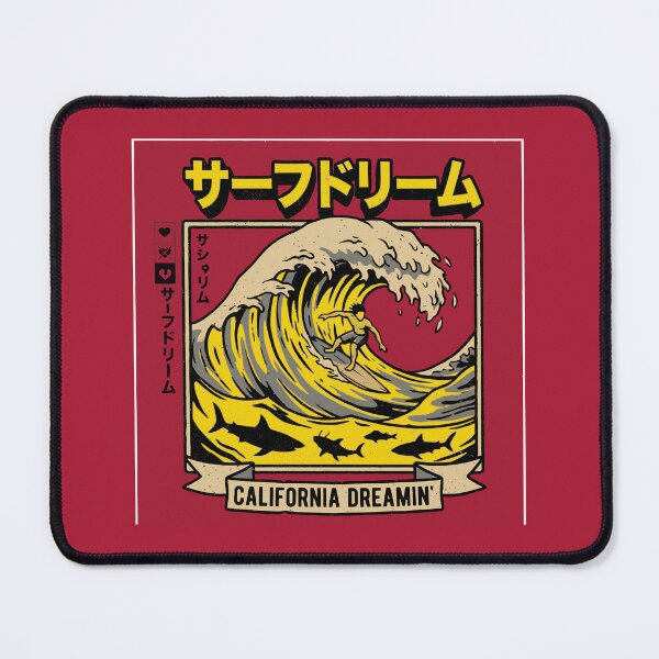 Item preview, California Dreamin' Surf - Retro Japanese designed and sold by Teeseas Wave.