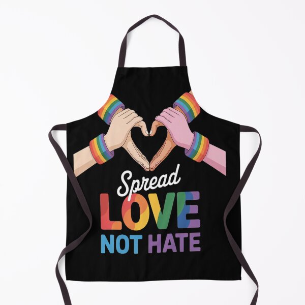 Item preview, Spread Love Not Hate Peace Sign LGBT Gay Pride Rainbow designed and sold by SignaturalGen.