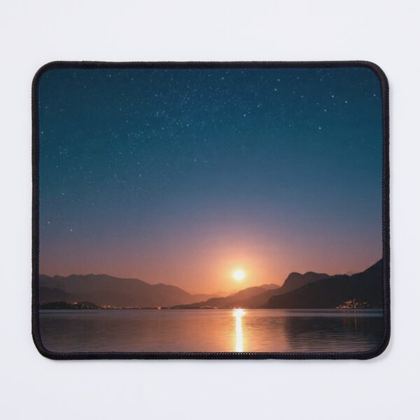 Item preview, Beautiful Sunset Over Calm Lake Water with Golden Reflections and Peaceful Sky designed and sold by LeoArt007.