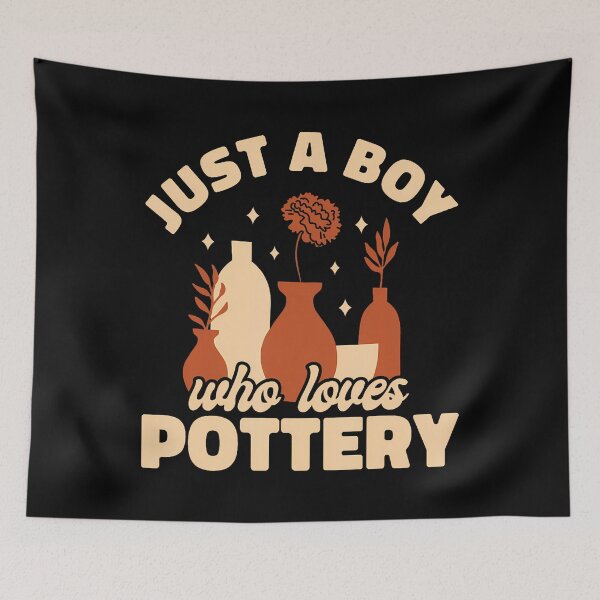 Item preview, Ceramic Just A Boy Who Loves Pottery designed and sold by DeniseGetrude.