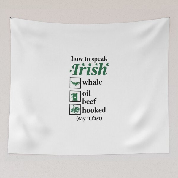 Item preview, Funny Irish Whale Oil Beef Hooked St Patrick's Day designed and sold by Venly1989.