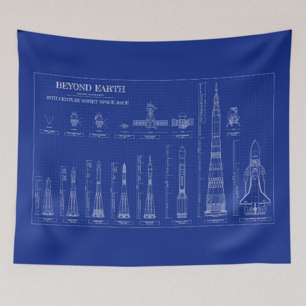 Item preview, Beyond Earth. 20th Century Soviet Space Race (Blueprint) designed and sold by BGALAXY.