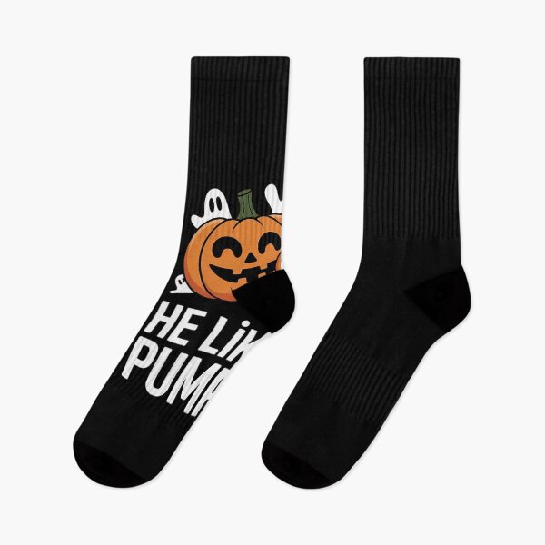Item preview, He Like My Pumpkins Funny Halloween Couple  designed and sold by VerseFarm.
