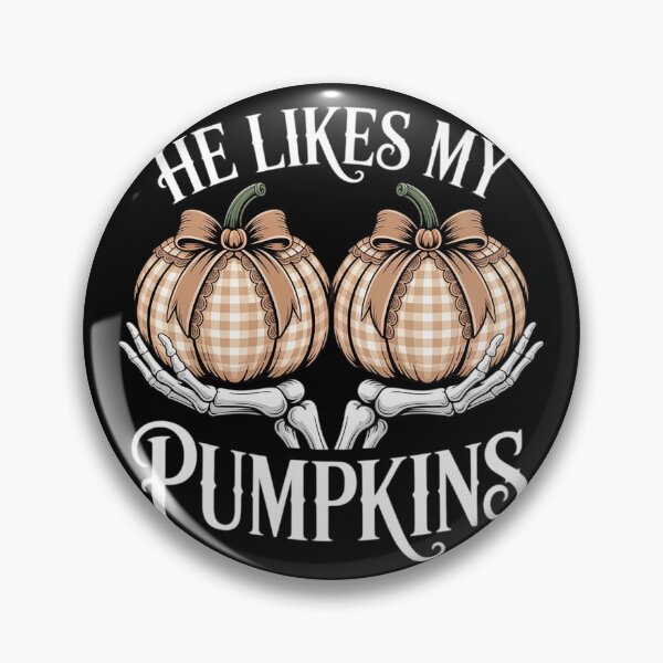 Item preview, He Likes My Lace Pumpkins I Love His Broomstick Couples  designed and sold by VerseFarm.