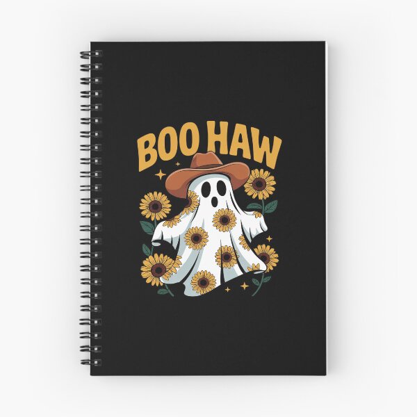 Item preview, Boo-Haw Ghost Sunflower Cowboy Cowgirl Western Halloween  designed and sold by RsFilsingerArt.