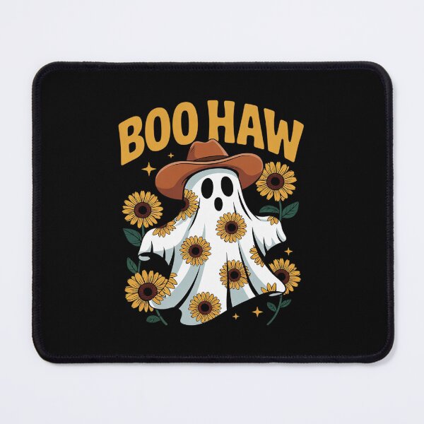 Item preview, Boo-Haw Ghost Sunflower Cowboy Cowgirl Western Halloween  designed and sold by RsFilsingerArt.