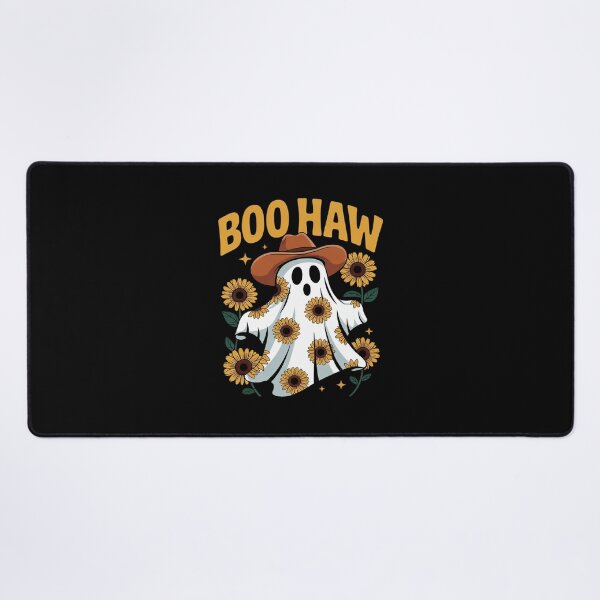 Item preview, Boo-Haw Ghost Sunflower Cowboy Cowgirl Western Halloween  designed and sold by RsFilsingerArt.