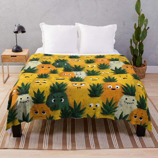 Item preview, Cheerful Cluster Pineapple Pattern designed and sold by SQSHD-Pineapple.