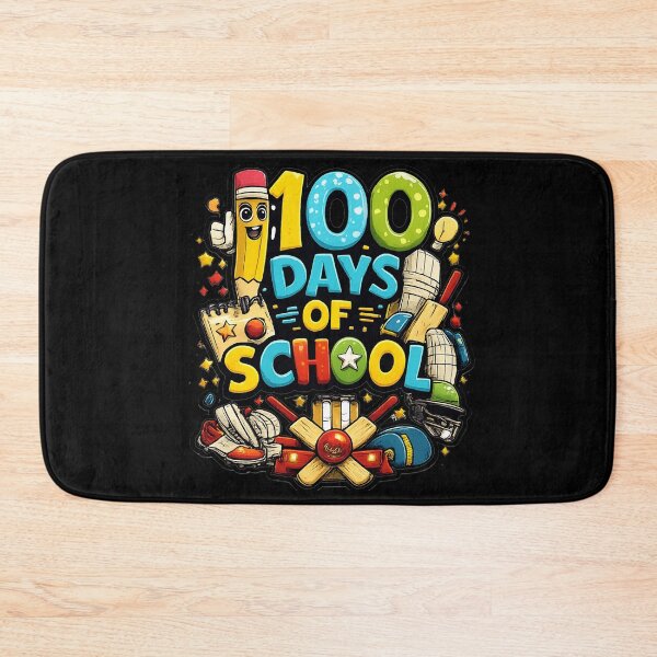 Item preview, 100 Days of School Cricket Style – Fun Sports & School Celebration Design designed and sold by sssweetness.