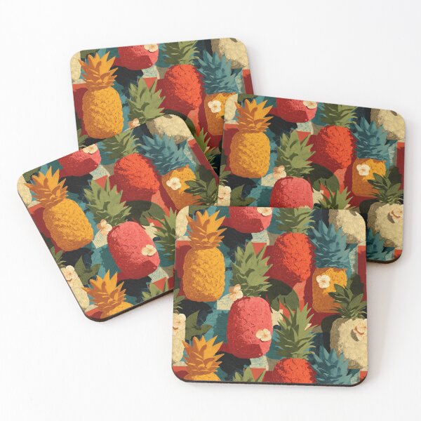 Item preview, Painted Harvest Pineapple Pattern designed and sold by SQSHD-Pineapple.